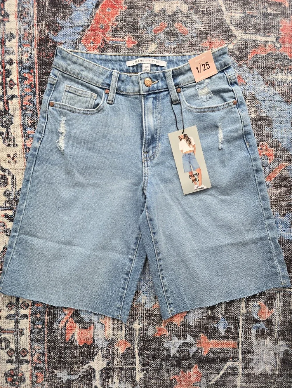 NWT Long Denim Shorts (Jorts)